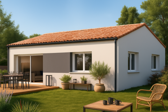 Maison neuve 81 m² avec 3 chambres sur terrain de 300 m² à Portel-des-Corbières (11490)