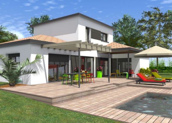 Villa moderne 3 ch avec garage et jardin