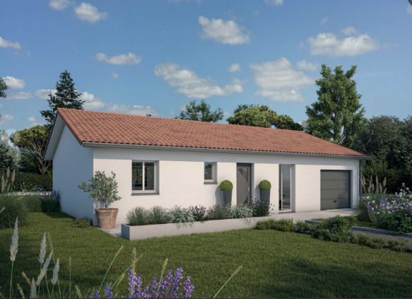 Maison plain-pied 87m² 3 chambres Saussens 31460