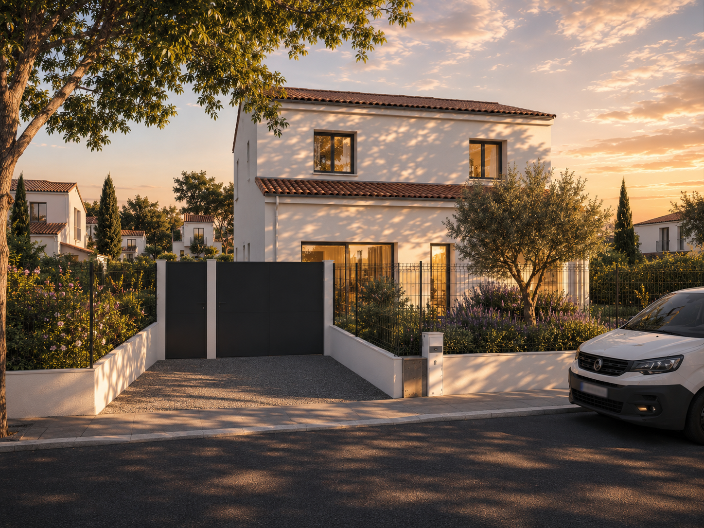 Maison contemporaine neuve de 85 m² à construire sur terrain viabilisé de 240 m²