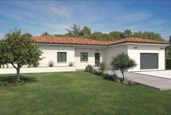 Très belle villa de plain pied de 120 m² avec garage à 8 min de Lacroix Falgarde