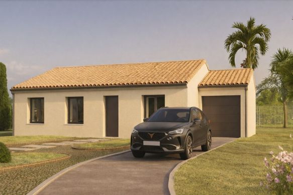 Maison traditionnelle 100 m² avec 3 chambres sur terrain de 701 m² à Empeaux