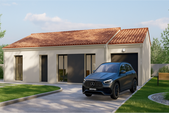 Villa moderne de 100 m² à Launaguet – Terrain viabilisé 750 m² avec garage en Option, personnalisable et PTZ 2025