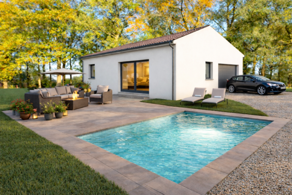 Maison neuve plain-pied 72 m² avec garage sur terrain de 1 100 m² à Routier 11240