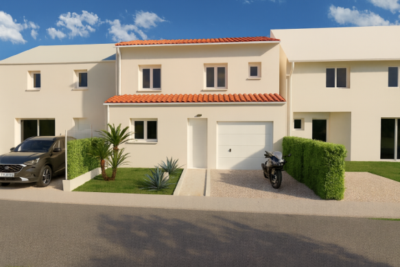 Maison neuve à Villelongue dels monts