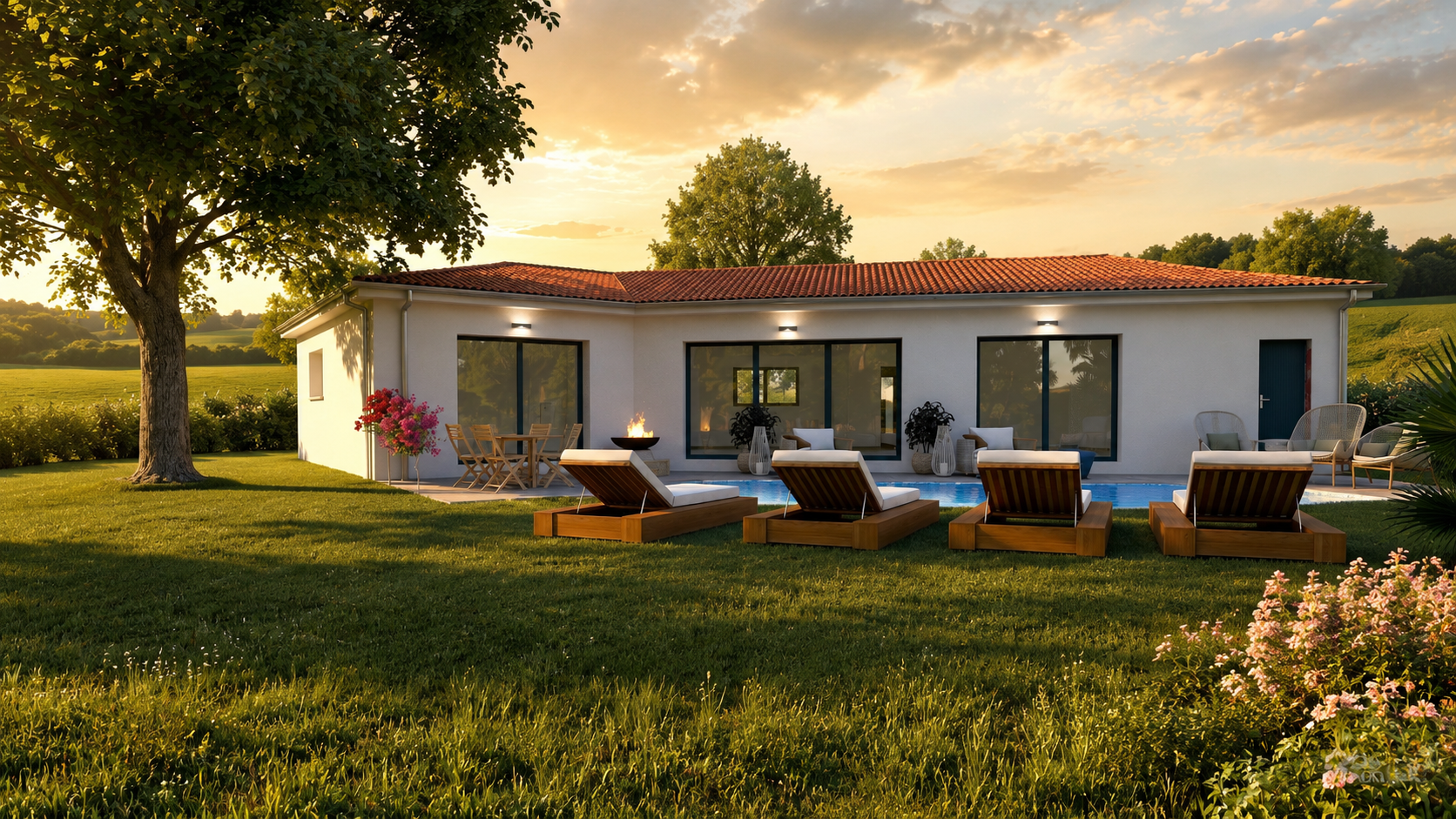 MAISON CONTEMPORAINE VUE PYRENEES SAINT SULPICE SUR LEZE 31410