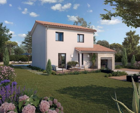 Maison neuve de 90 m² avec garage et vue sur les Pyrénées