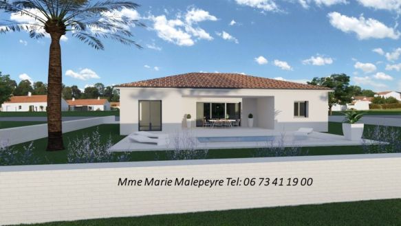 Maison contemporaine neuve à Castelginest centre – 110 m² sur grand terrain, idéale famille ou investissement