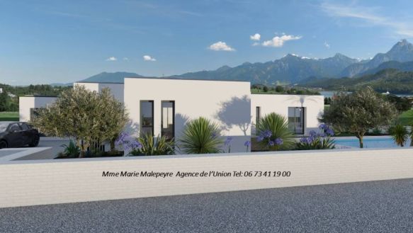 Maison neuve contemporaine 4 pièces à Drémil-Lafage – Proche écoles, commerces et transports sur terrain viabilisé de 560 m²