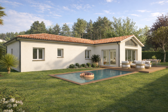 Villa à batir plain pieds 140m2 à Goyrans 31120
