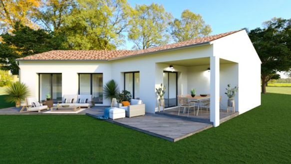 VILLA PLAIN PIED 100m² MARTRES TOLOSANE 31220