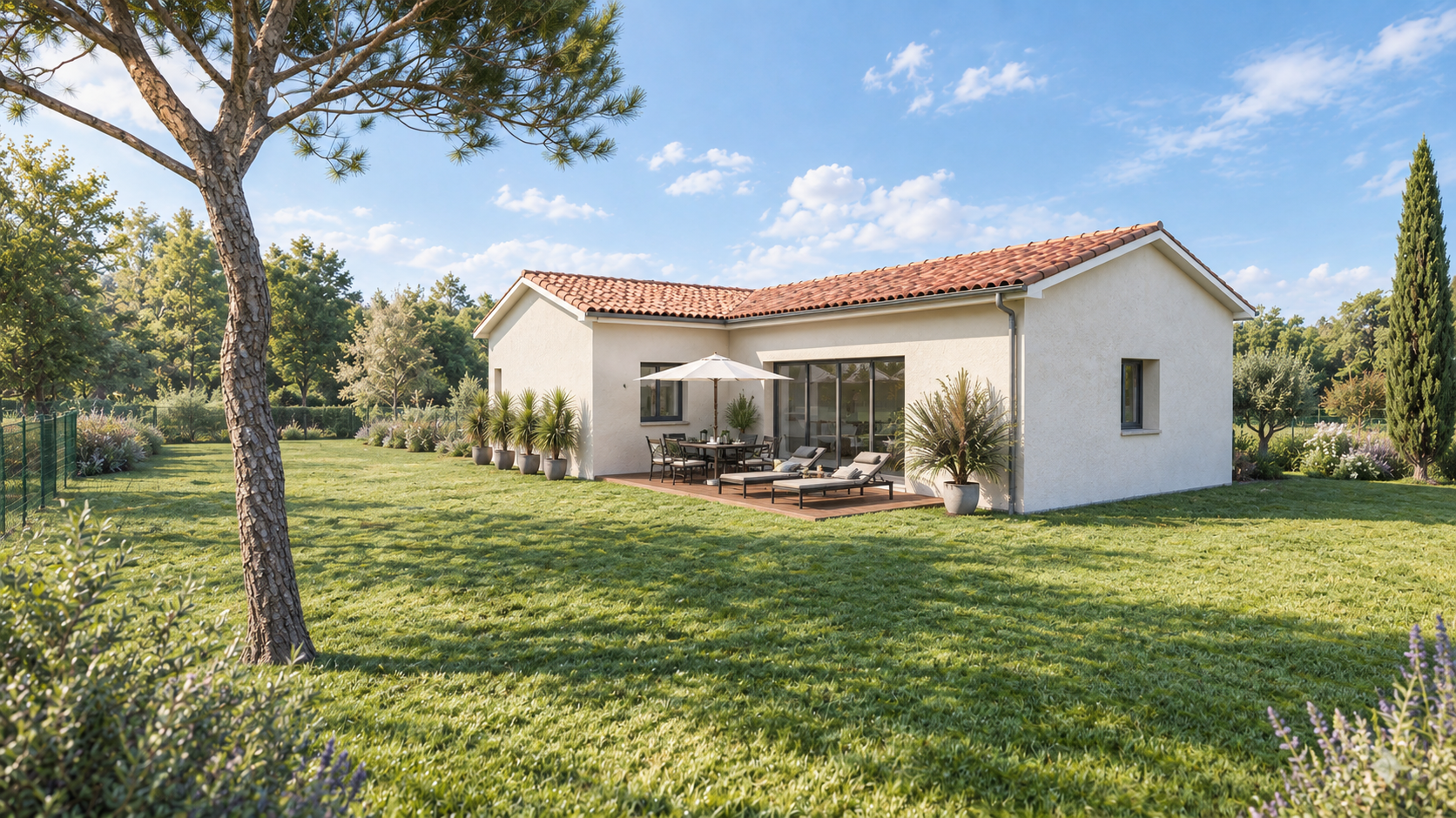Belle maison en L de 110 m² avec garage sur la commune de Labège