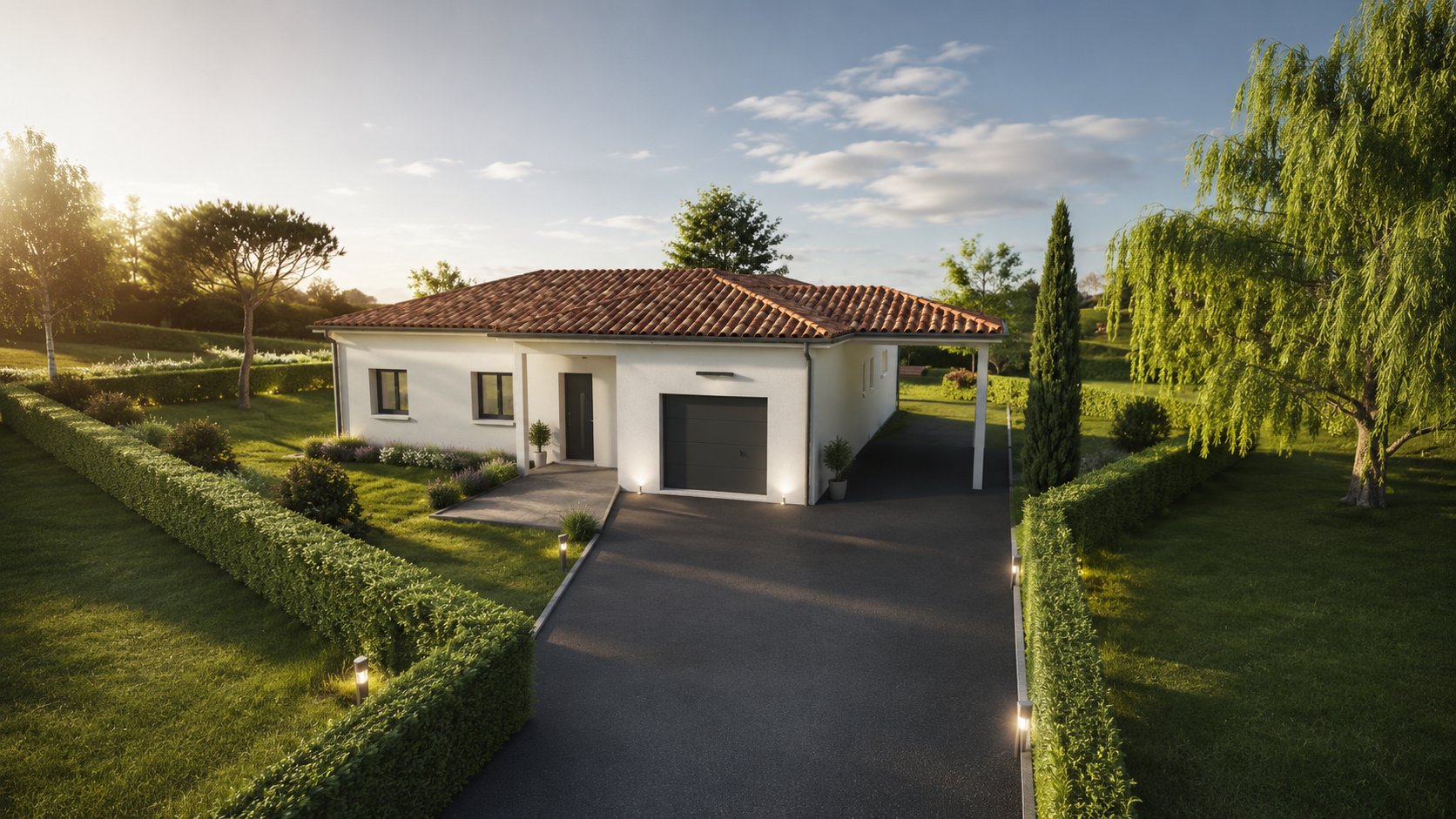 Très belle maison en L de 115 m² avec garage sur la commune de Gragnague