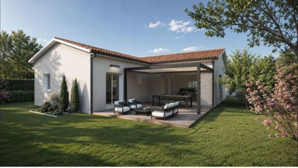 Maison en L de 100 m² avec garage à Baziège