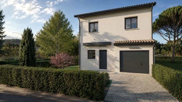 Maison neuve dans quartier résidentiel