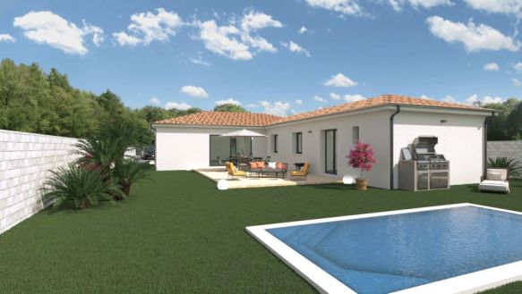 SAINT LYS SUPER TERRAIN DE 1730 M2 AVEC VILLA DE 120 M2 4 CHAMBRES