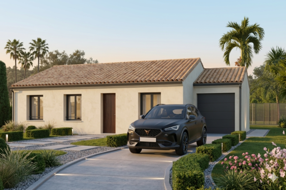Maison contemporaine neuve 90 m² à Toulouse Saint-Simon avec terrain 430 m² : 3 chambres, suite parentale et proche commodités