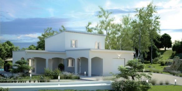 Belle villa contemporaine de 129 m² toit plat