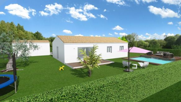 villa 87m² 3 chambres à LA CALMETTE