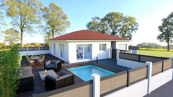 Maison plain pied 95 m² à Rigarda