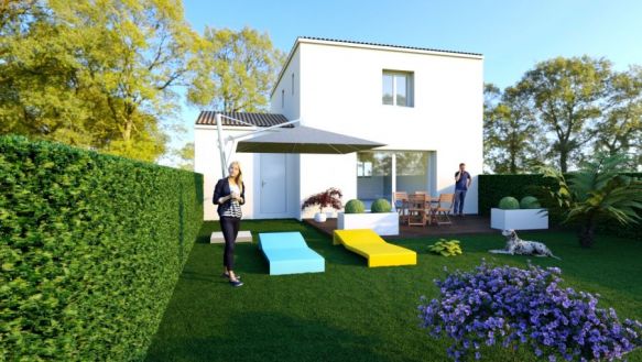 villa étage de 90m² 3 chambres avec garage de 17m² à CALVISSON