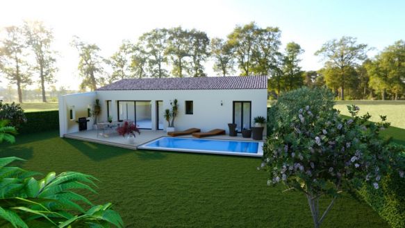 Villa 3 chambres sur 500m² de jardin à Sauzet, 30190