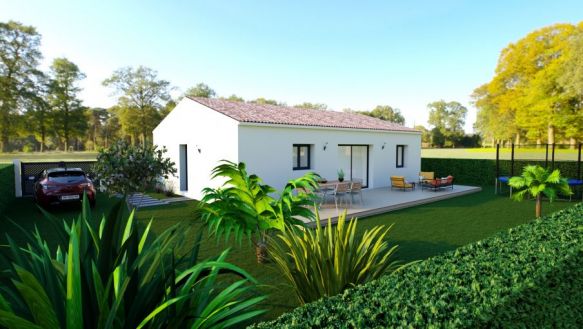 Villa + 468 m² de jardin à Blauzac, 30700