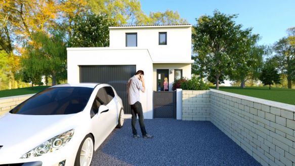 villa etage de 91m² avec garage à BELLEGARDE