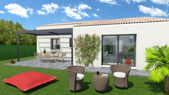 Maison neuve plain-pied 85 m² avec terrain viabilisé à Pia (66380) – 3 chambres, garage et proche commodités