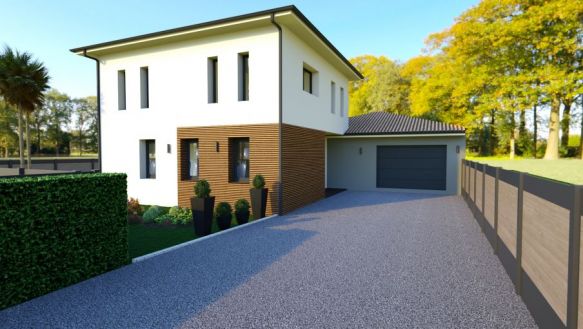 Terrain de 403 m² à bâtir + villa contemporaine, ANIANE 34150