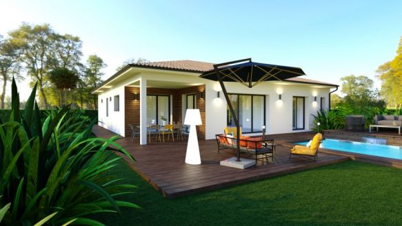 Offre rare : Terrain + Villa contemporaine à bâtir au Triadou 34270