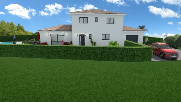 Villa contemporaine de 122m² 4 chambres + garage 34500 Béziers