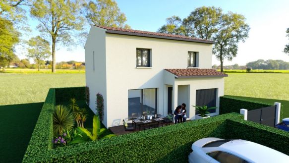 Villa étage 106m², 4 chambres avec garage de 18m² à VAUVERT