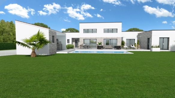 villa contemporaine 200m² habitables de plain-pied