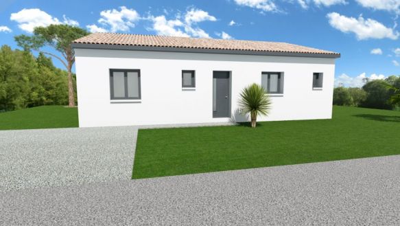 villa plain pied 3 chambres 86m²