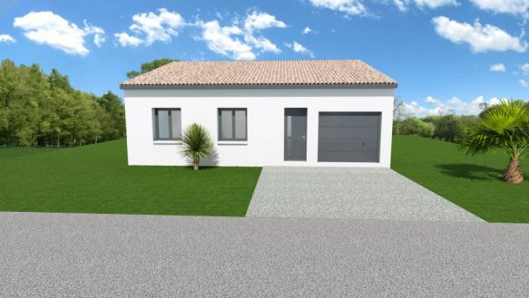 villa plain pied 3 chambres 86m²