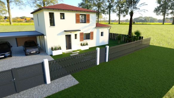 Contemporaine  130 m2 Habitable + garage de 30 m2