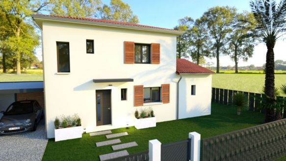 villa 100 m2 à etage T4  et garage  sur terrain de 598 m2