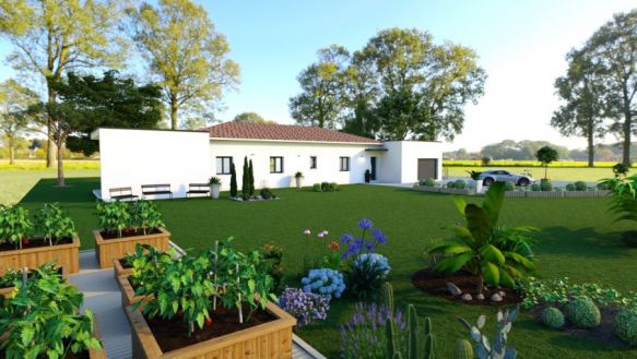 villa contemporaine T5 120 m2  avec garage Fonsorbes