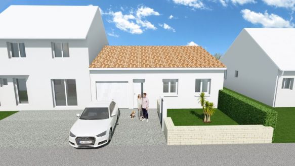 Villa de plain pied 3 chambres avec garage à CAVEIRAC
