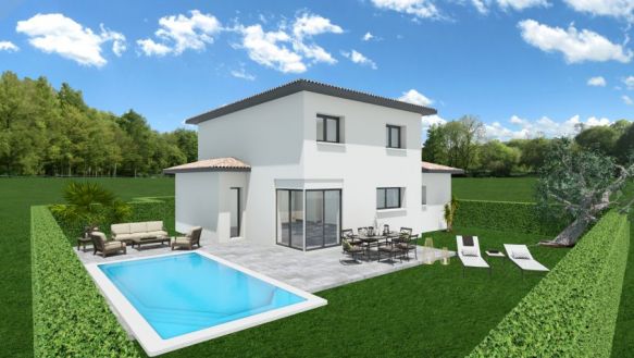 Cugnaux Terrain de 678 m2 avec villa neuve de 110 m2 avec garage