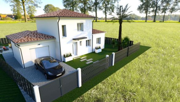 villa 120 m2  sur terrain de 735 m2