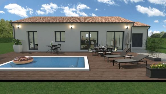 VILLA A BATIR SUR TERRAIN, VILLENEUVE DE RIVIERE 31800