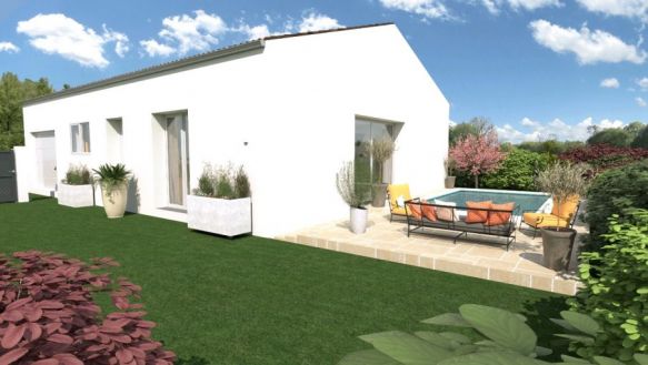 Terrain + Villa 3 chambres avec garage à Aigues Vives ( 11800 )