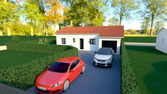 Maison de ville de 87 m² avec un garage de 14 m²