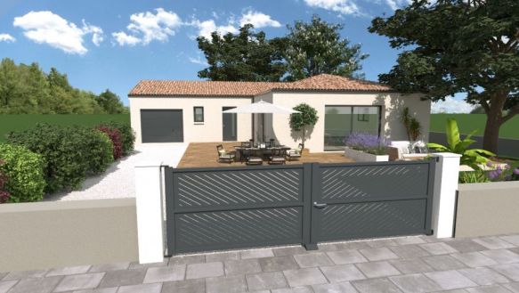 TERRAIN + VILLA contemporaine T4 avec garage et terrasse