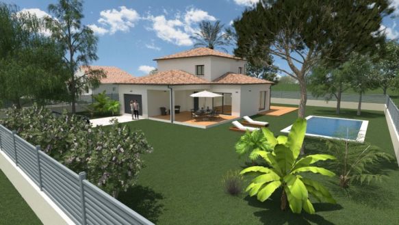 villa 120 m2 avec garage sur terrain de 509 m2