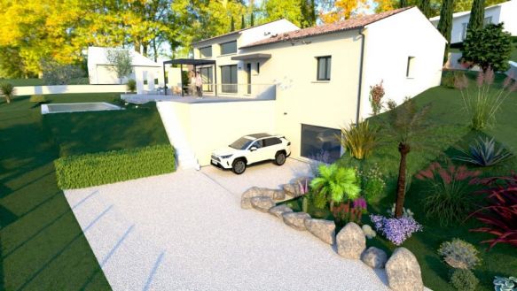 Maison avec vue imprenable sur les coteaux 3 chambres