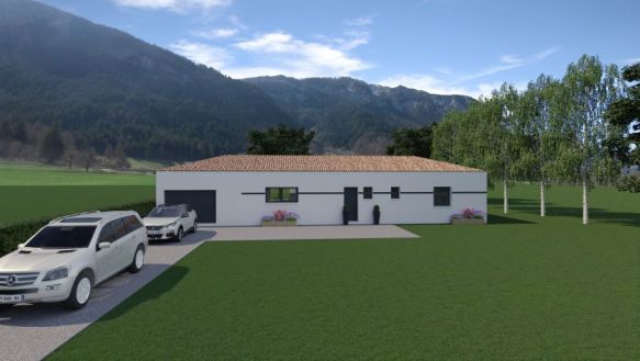 Beau Plain-Pied en L de 100 m²
