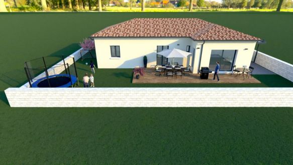 Lasserre pradere villa de 100 m2 avec garage